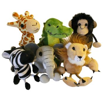 African Animals Set of 6 - Finger Puppets