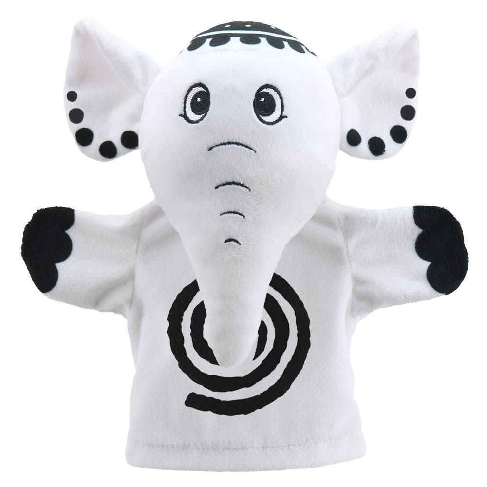 Elephant - My First Puppets Black and White