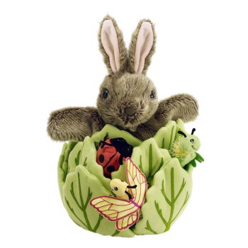 Rabbit in a Lettuce - with 3 Mini Beasts - Hide-Aways