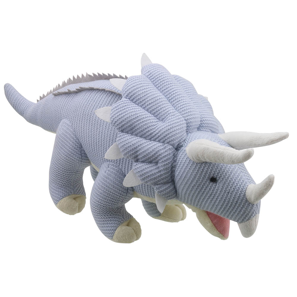 Triceratops (Blue) - Large - Wilberry Knitted