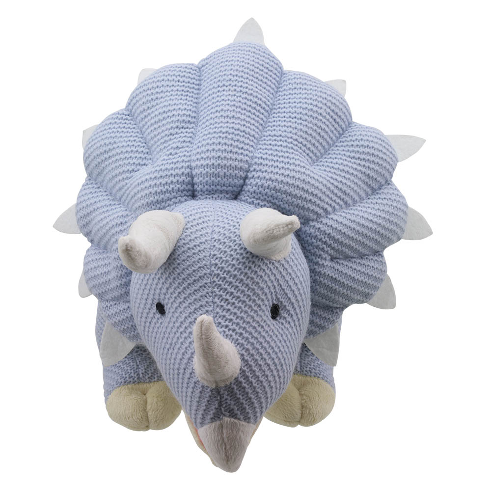 Triceratops (Blue) - Large - Wilberry Knitted