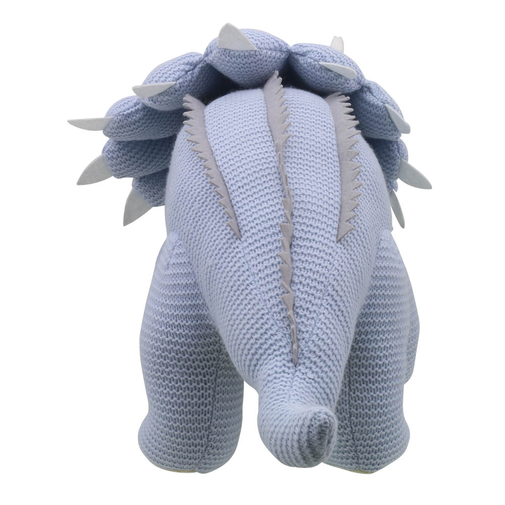 Triceratops (Blue) - Large - Wilberry Knitted
