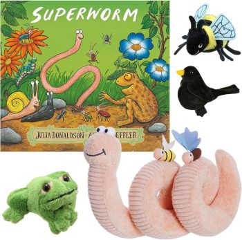 Superworm Book and Puppet Set