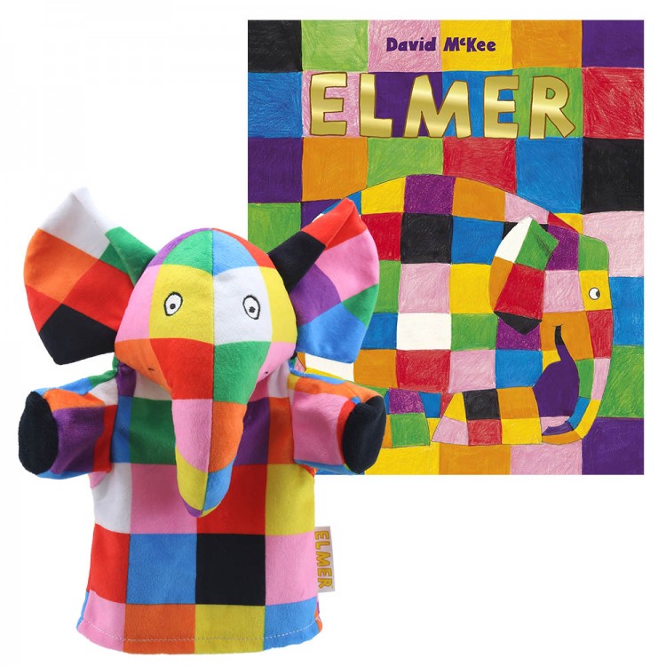 Elmer Book and My First Puppet Set