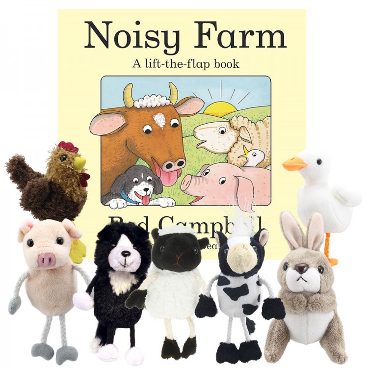 Noisy Farm Book with Finger Puppets