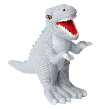 Wilberry Knitted T-Rex - Blue (small)