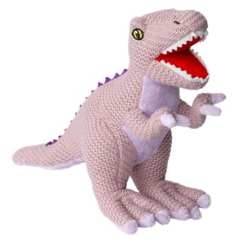 Wilberry Knitted T-Rex - Lilac (small)